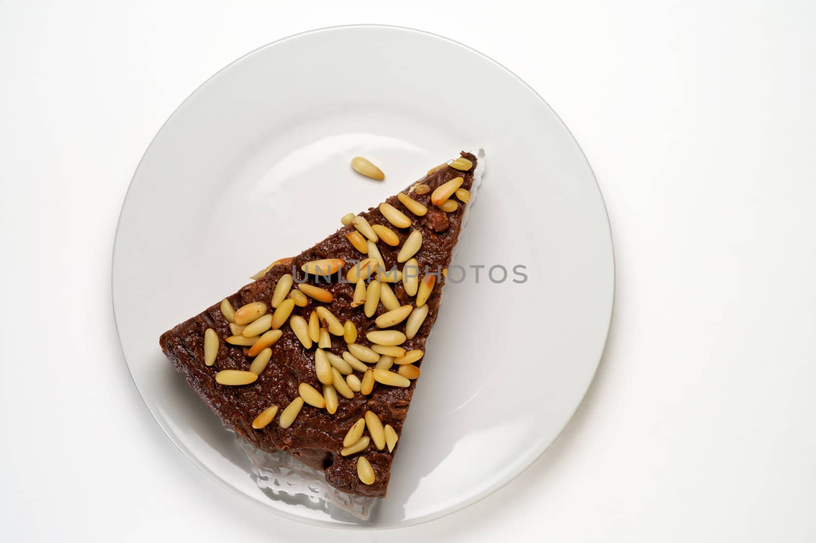 Bread cake from above with clipping path by Laborer