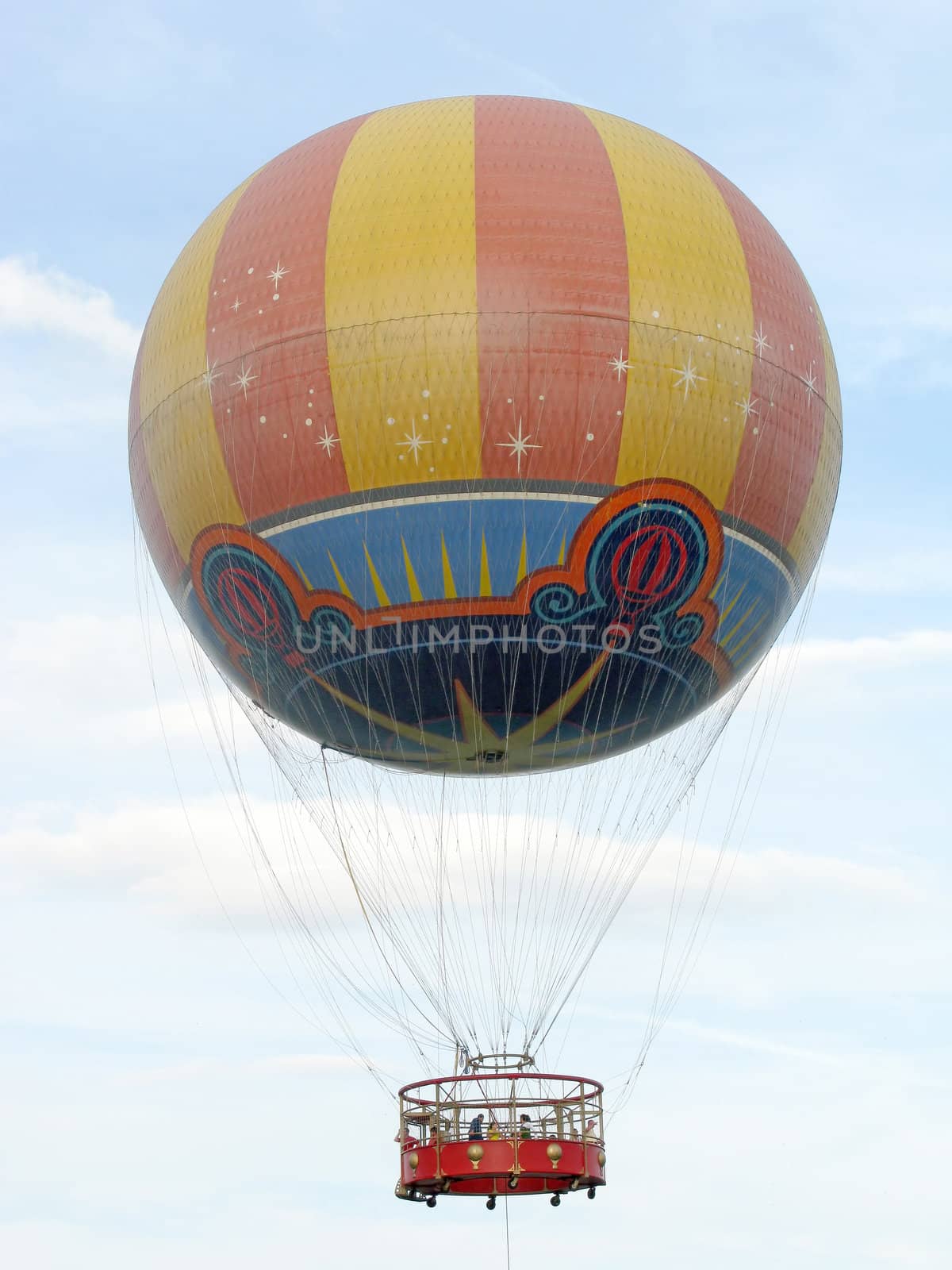 A Hot Air Balloon ride up in the sky