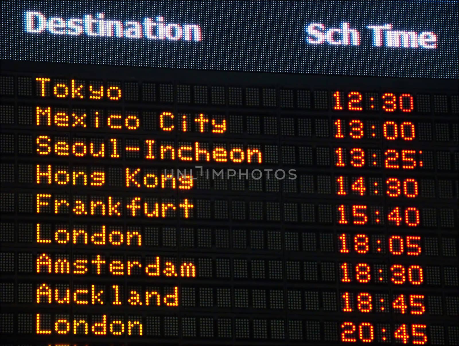 Airport information board by FER737NG