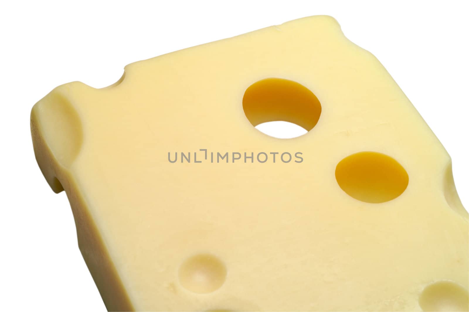 Cheese: Emmental with clipping path