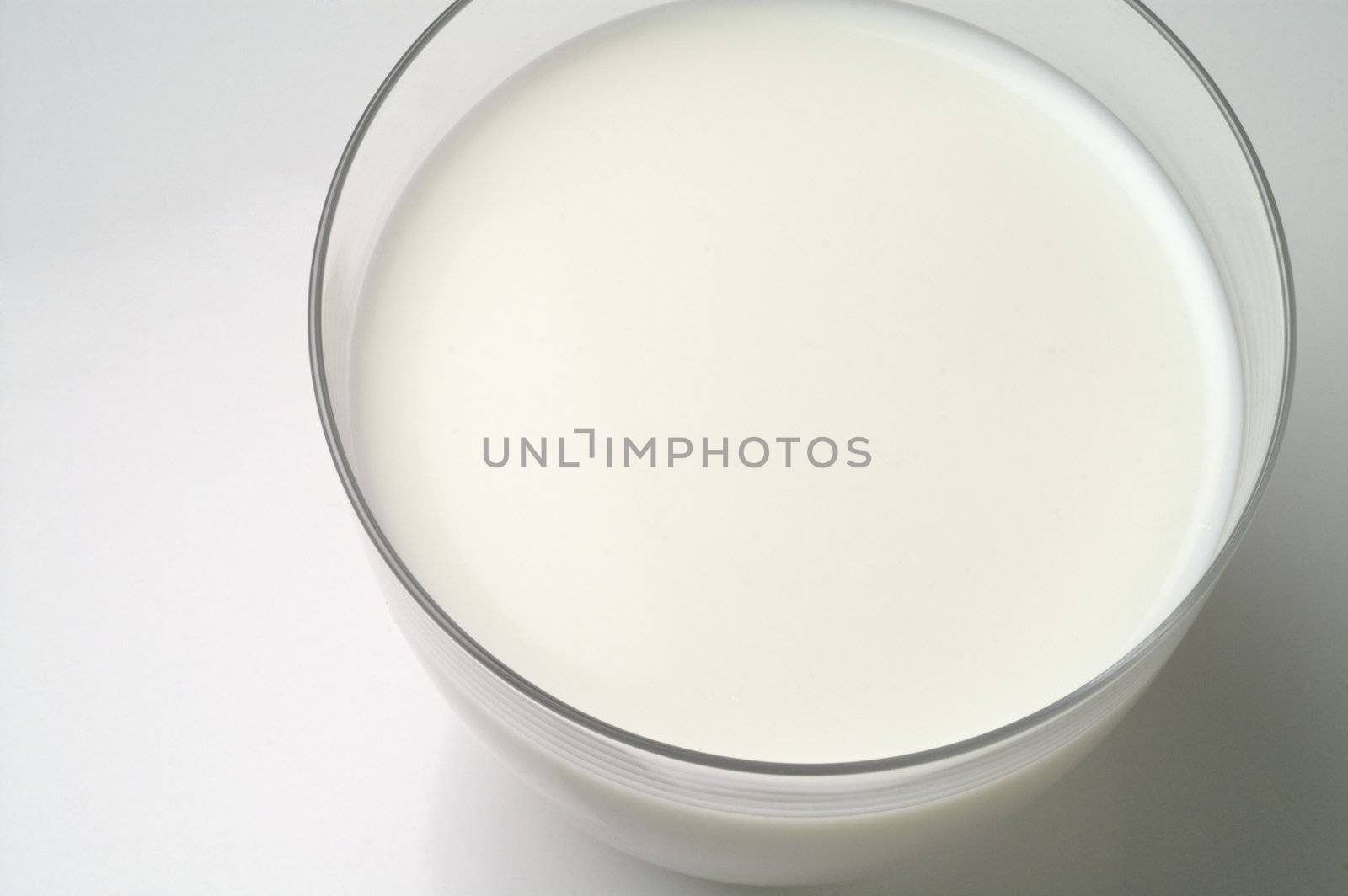 Glass of milk isolated in white background (w3) by Laborer