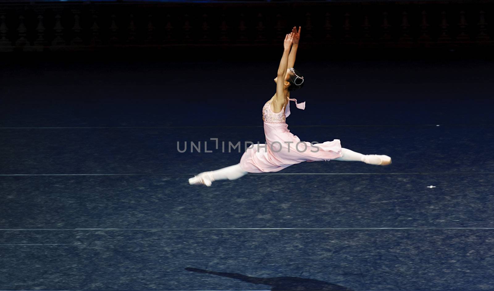 CHENGDU - JAN 5: ballerina of The national ballet of china performs on stage at Jincheng theater.Jan 5, 2012 in Chengdu, China.
