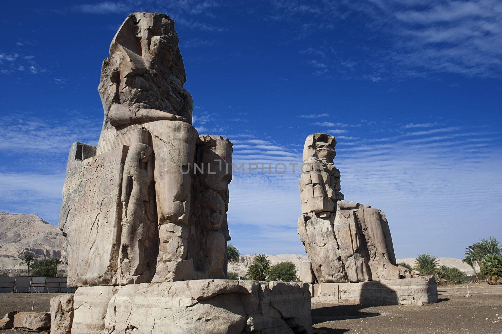 Colossi of Memnon in Egypt