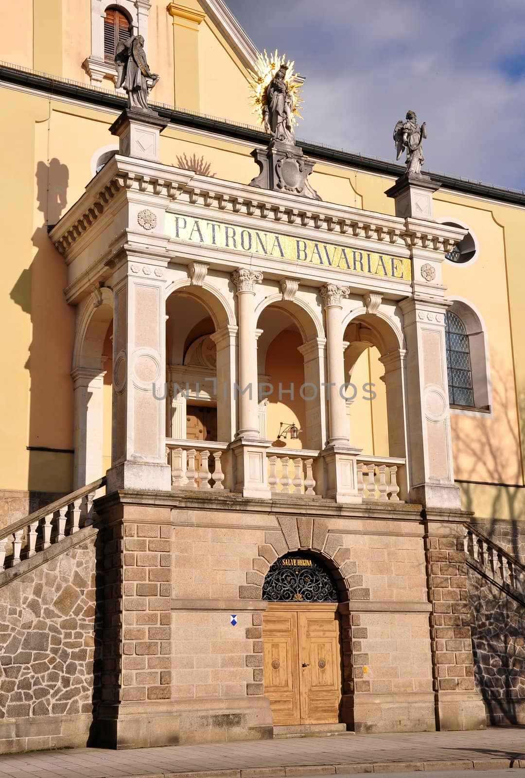 Portal of church Maria Himmelfahrt in Deggendorf, Bavaria by rbiedermann