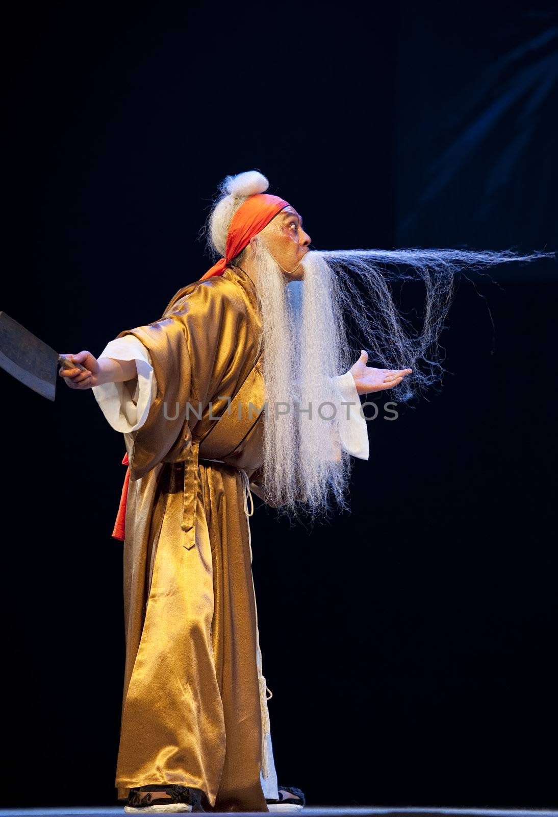 chinese traditional opera actor with theatrical costume by jackq