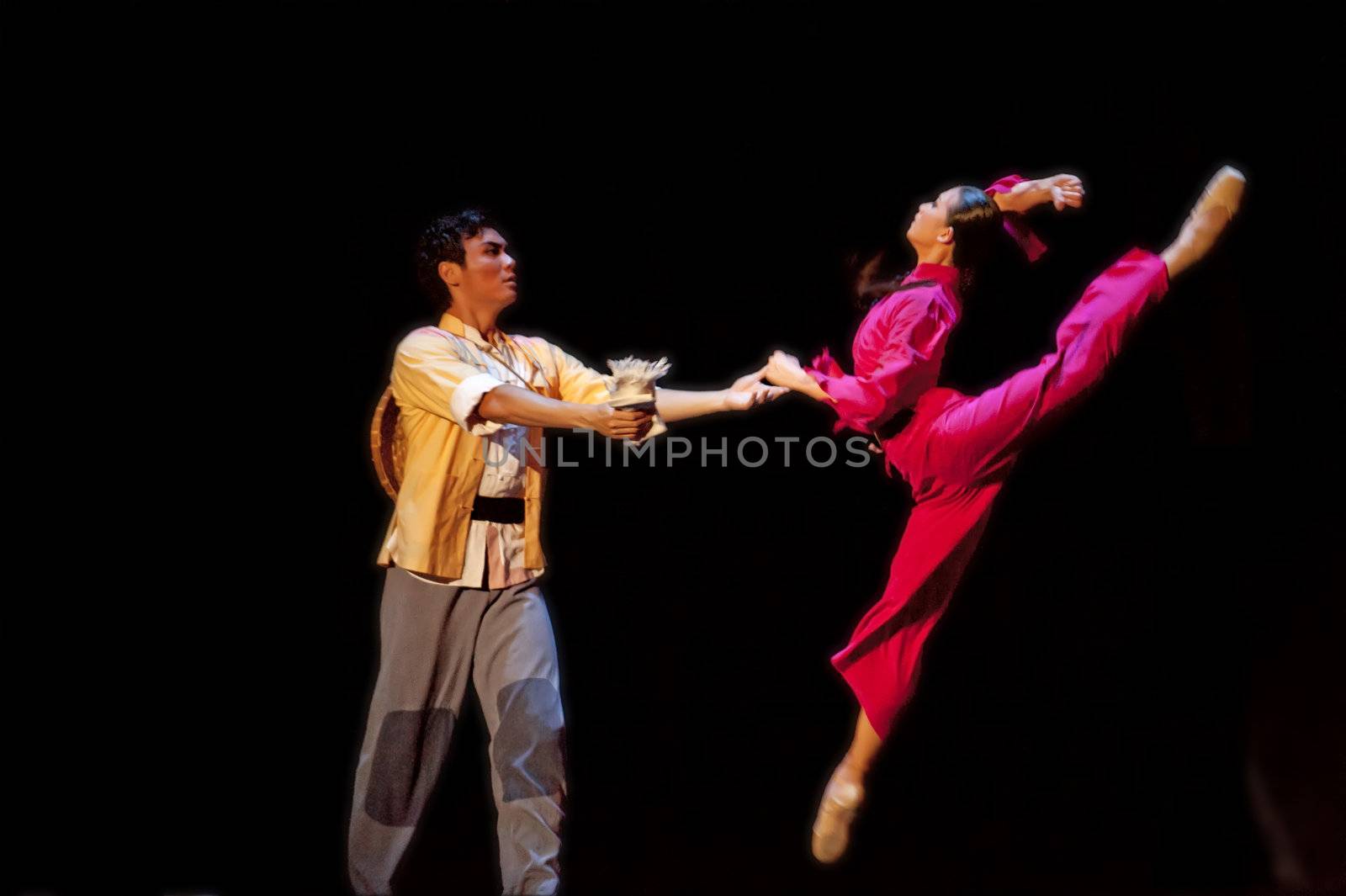 CHENGDU - SEP 5: The national ballet of china perform The Red Detachment of Women at SICHUAN coliseum SEP 5, 2010 in Chengdu, China.