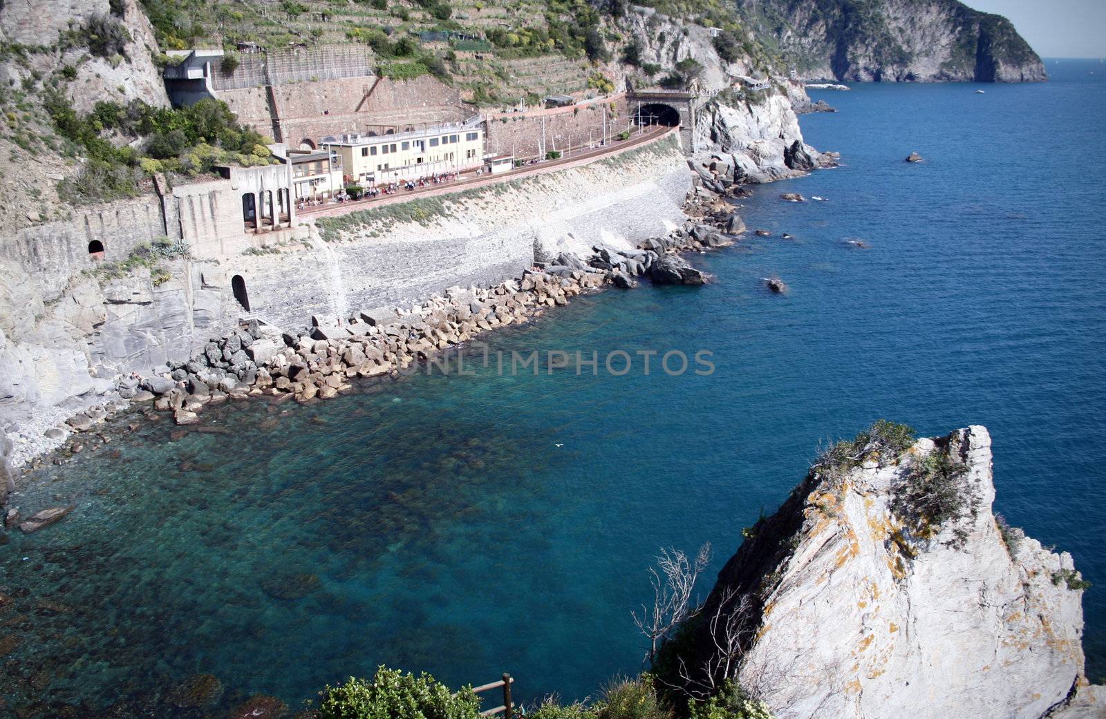 View of Manarola in Italy