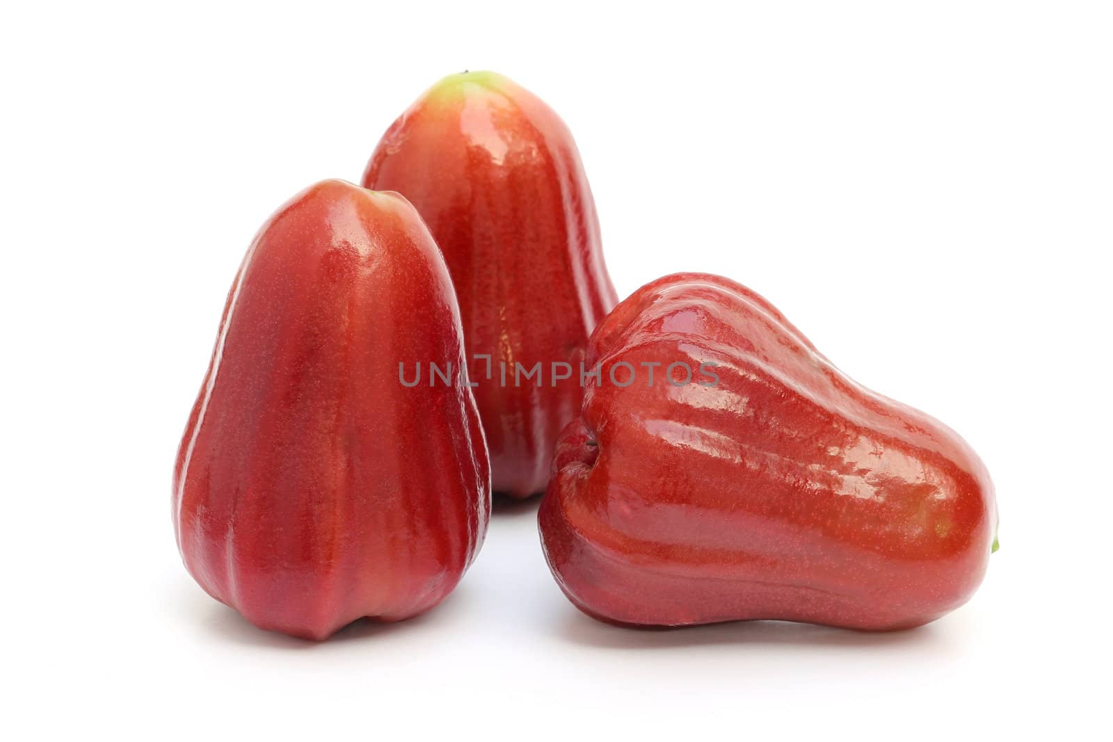 Rose apples isolated on white background