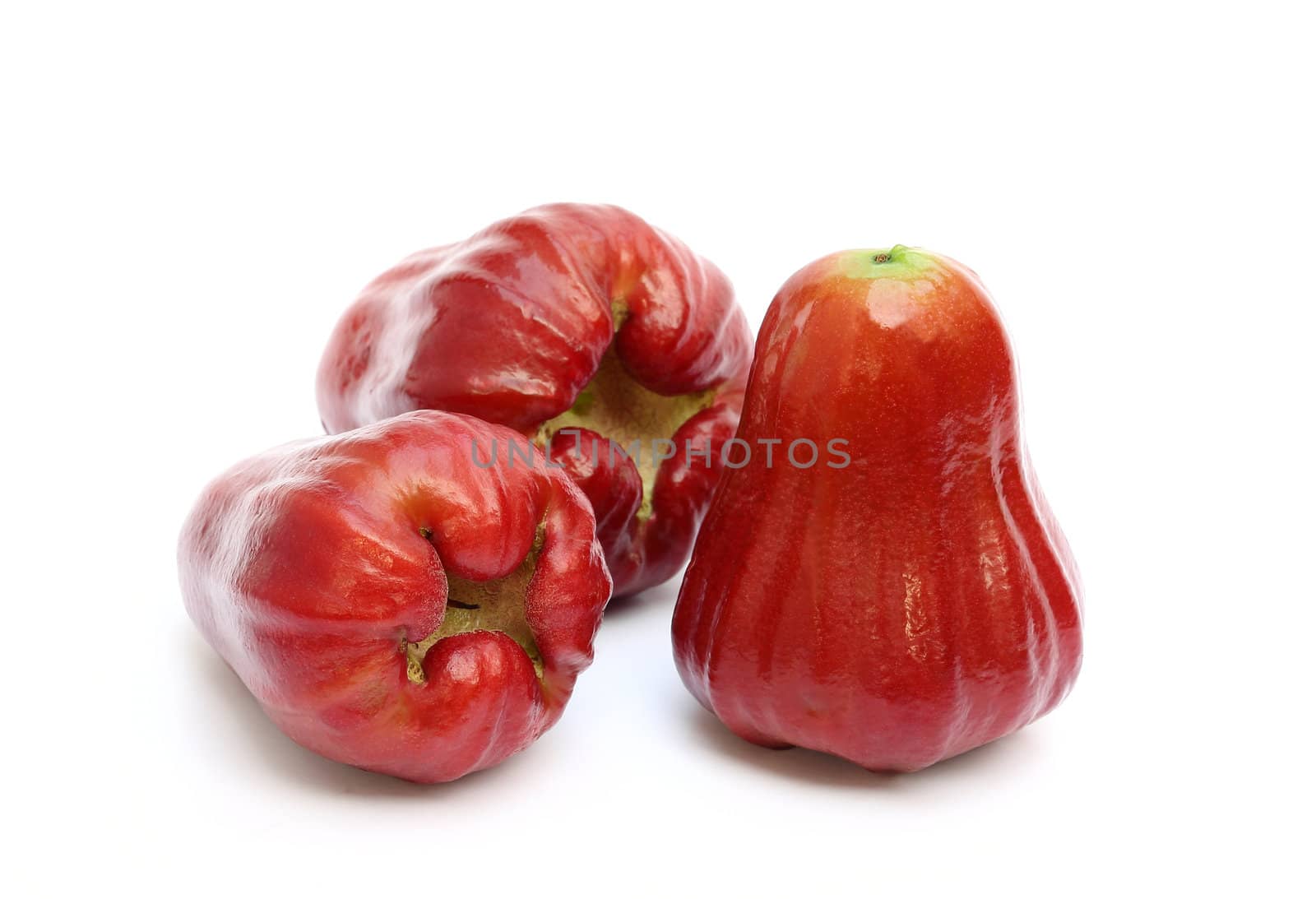 Rose apples isolated on white background