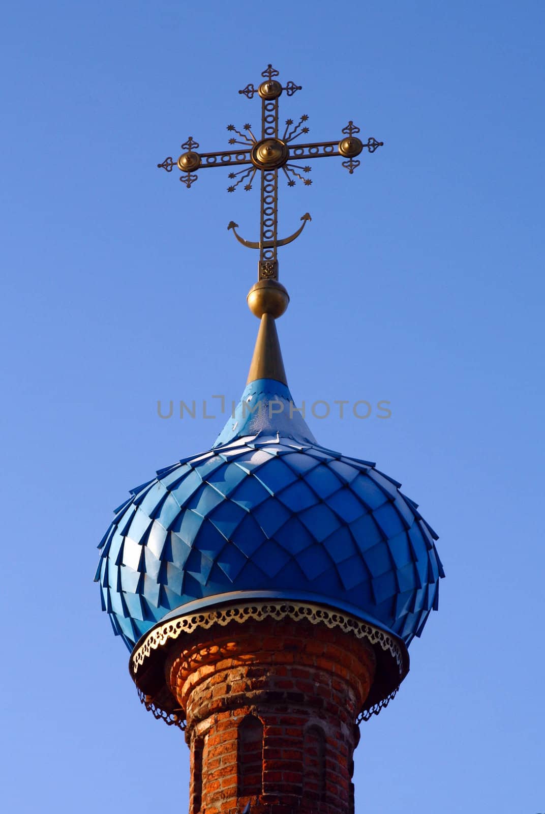 Protecting Veil of the Temple Dome Presvjatoj Lady. Moscow.
