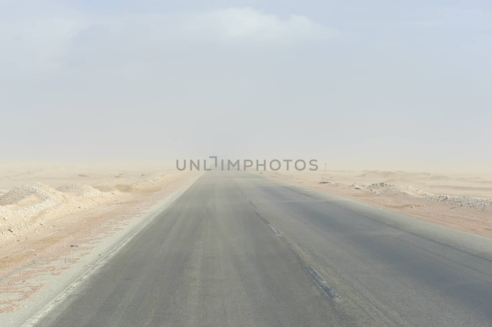 the freeway across the Sahara desert dust by jackq