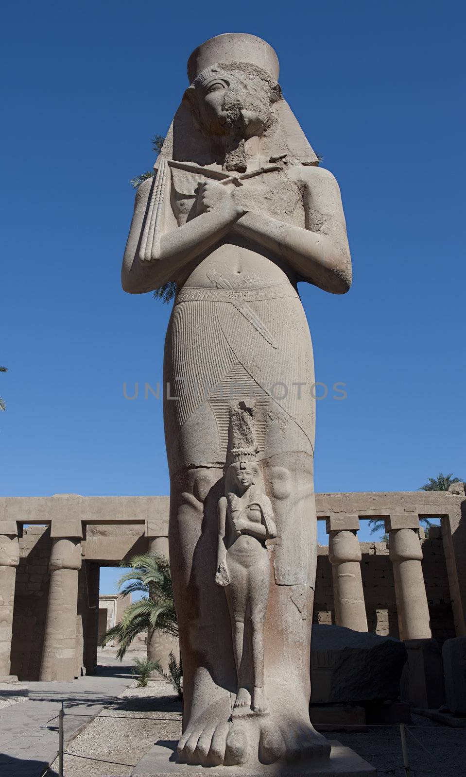 ancient statue of Rameses II in Karnak temple in Luxor,Egypt by jackq