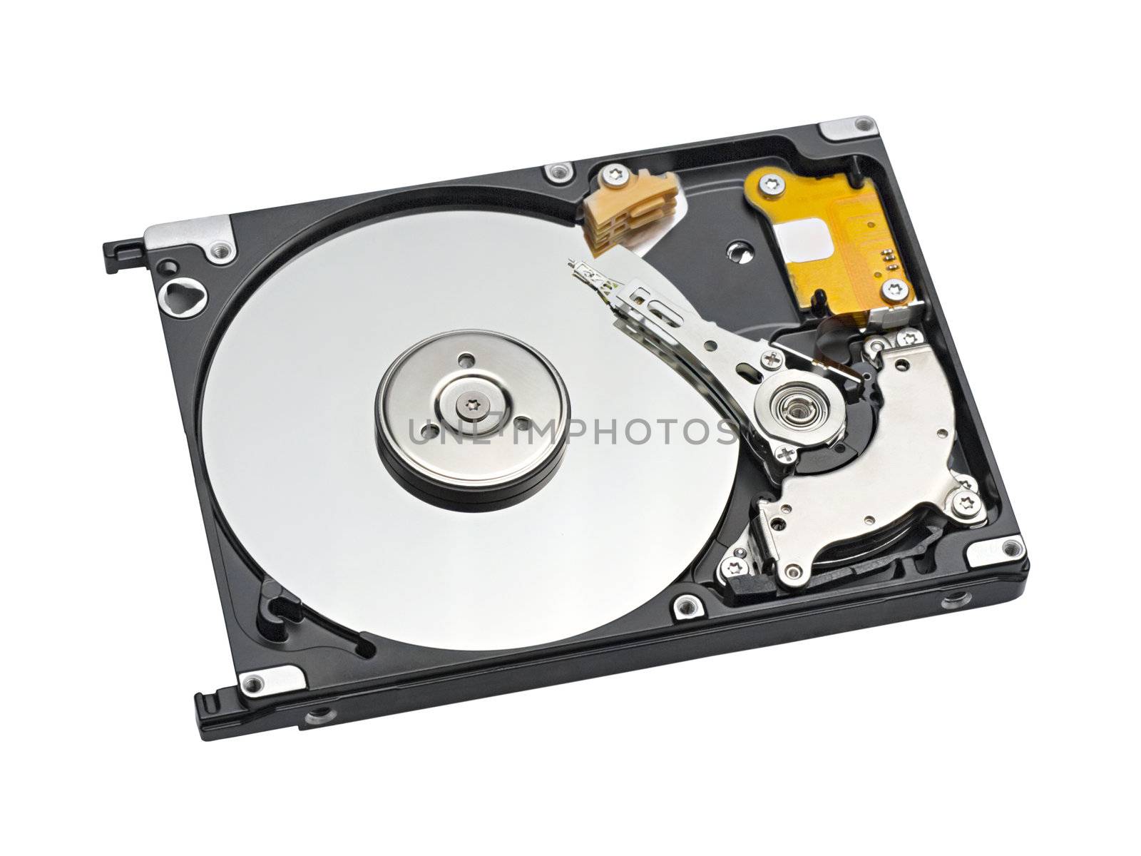 hard drive for laptop isolated on white background