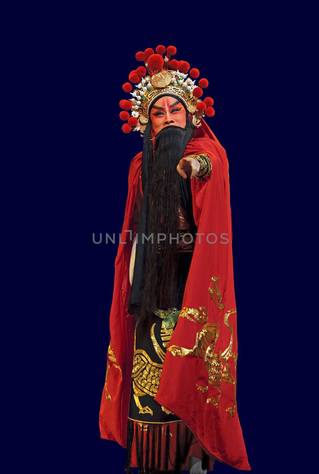 chinese traditional opera actor with theatrical costume by jackq