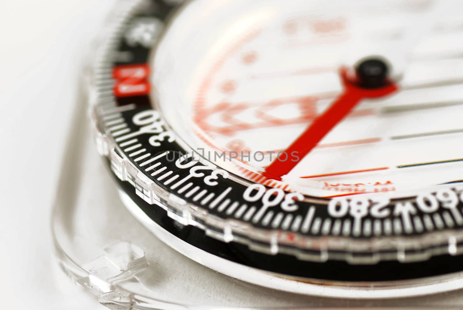 picture of a magentic compass for orientation