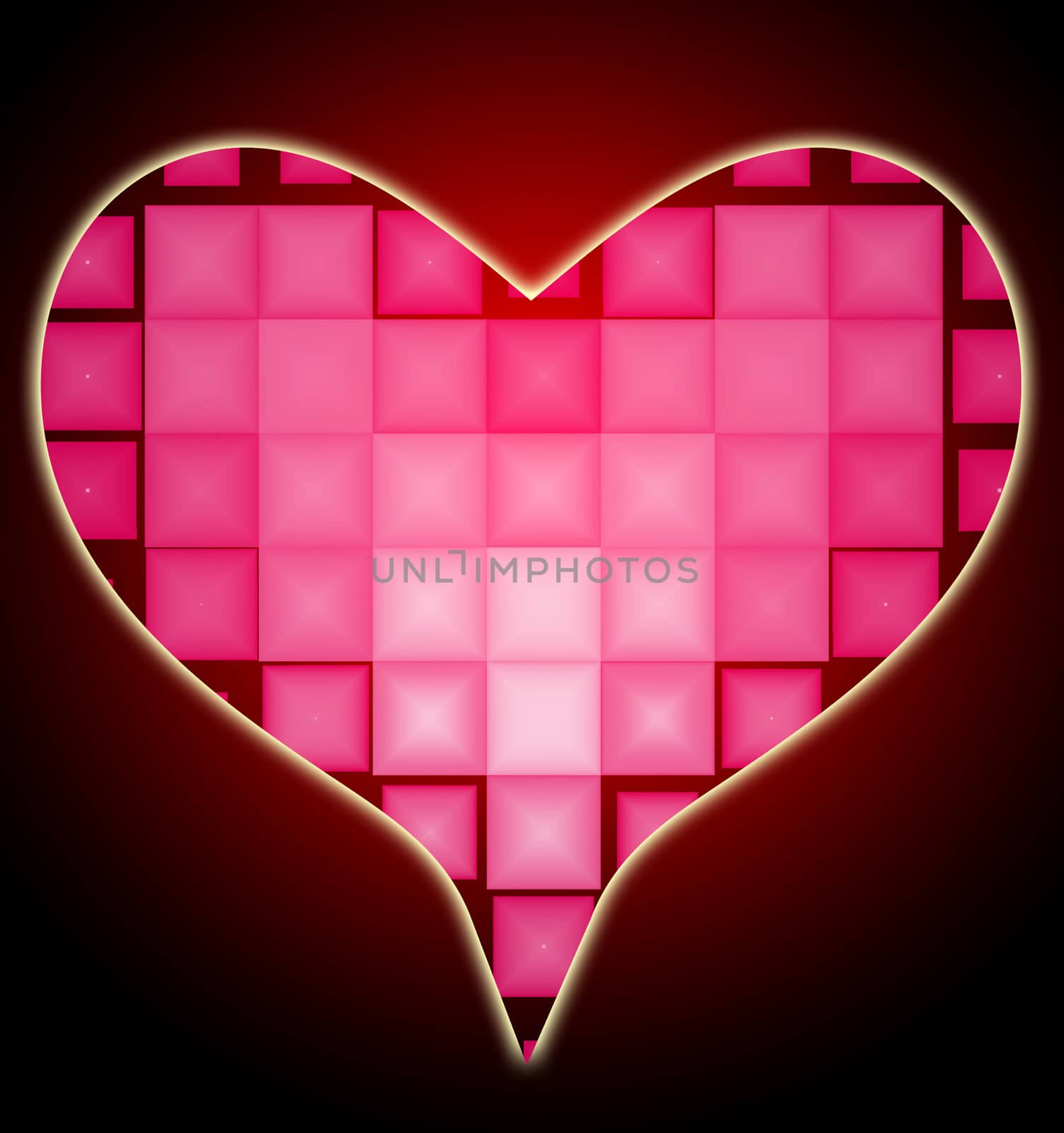 Square Heart by harveysart