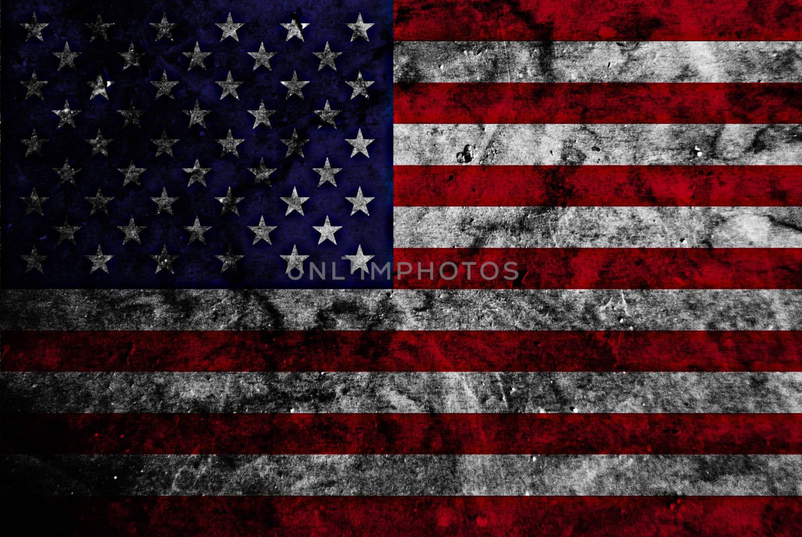 grunge flag of usa
