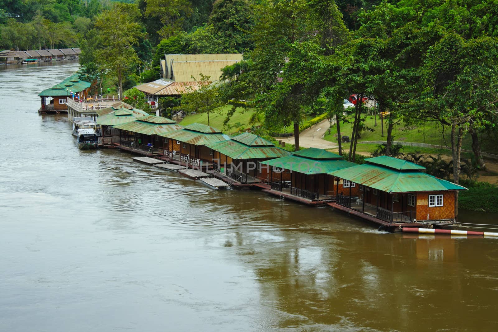 Thai village on the river