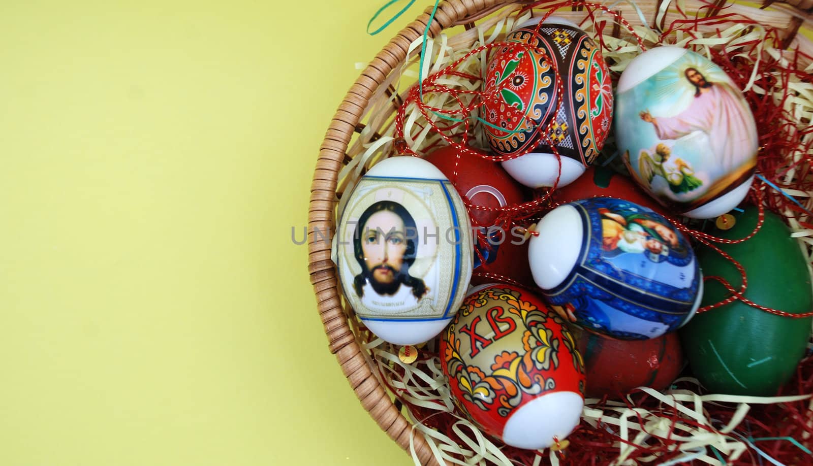 Colorful easter eggs
