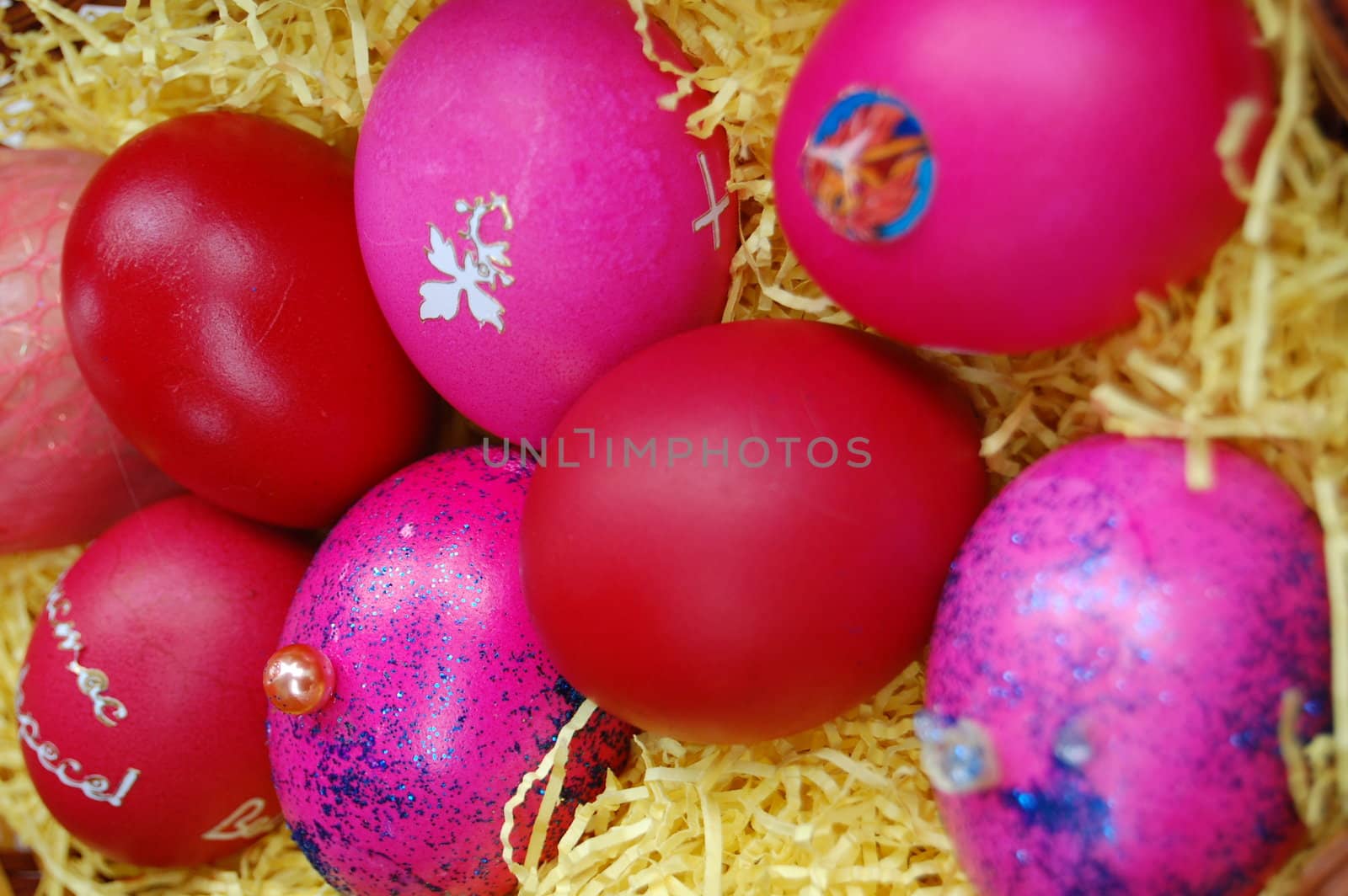 Colorful easter eggs