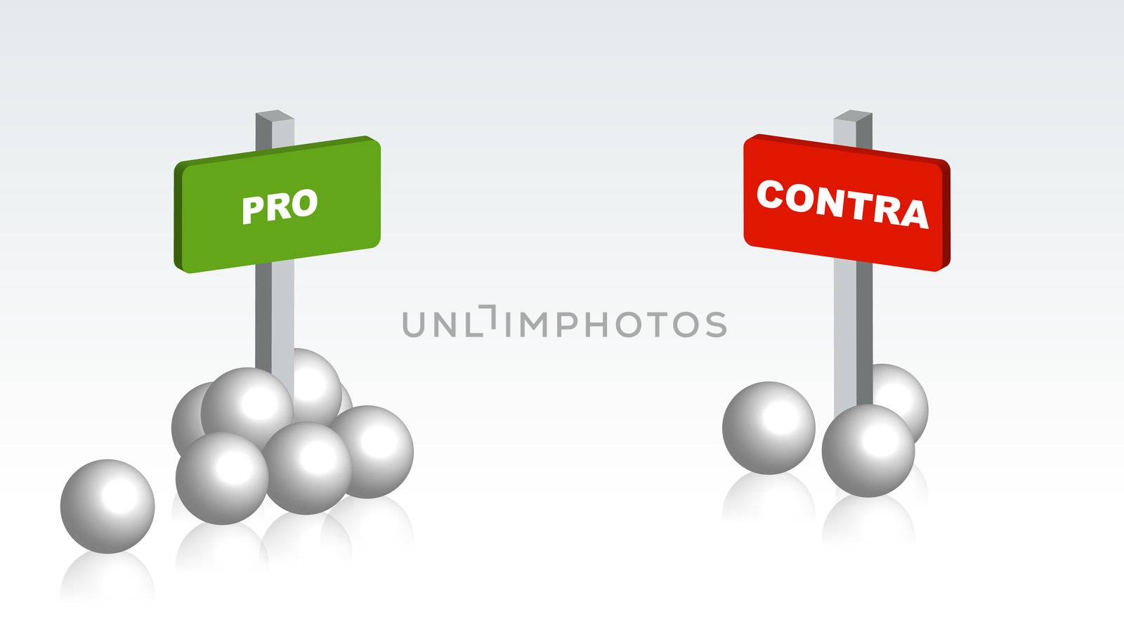 An illustration showing a stylized opinion poll.