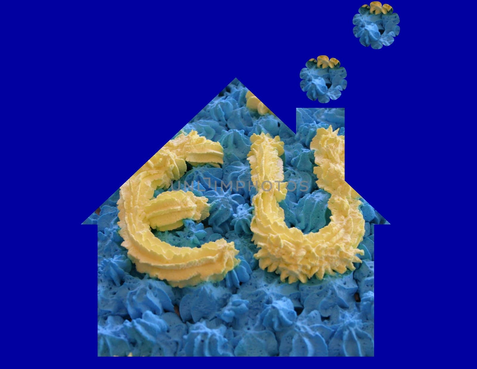 European flag waving in the wind.