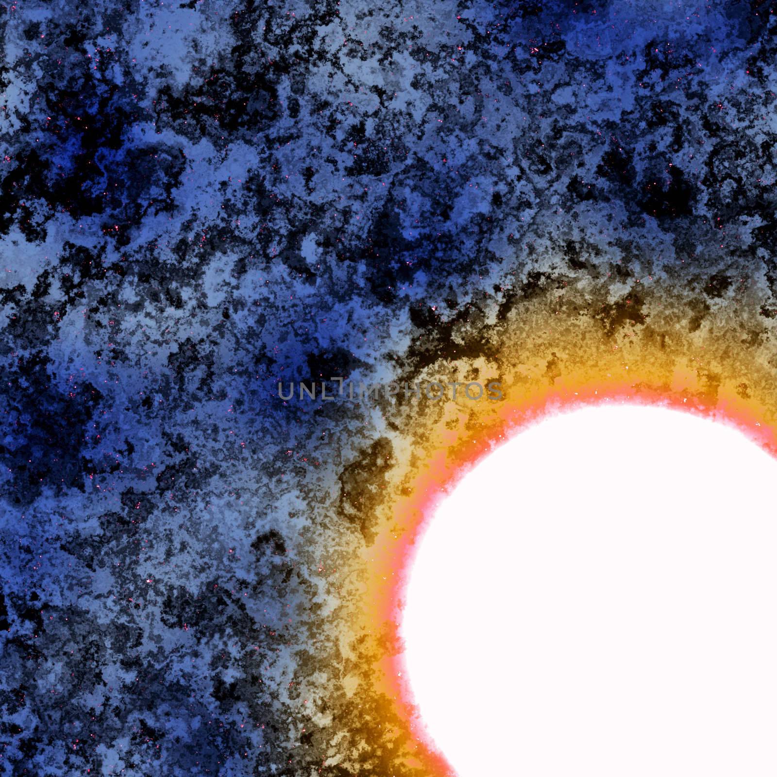 Supernova burst in deep space by andromeda13
