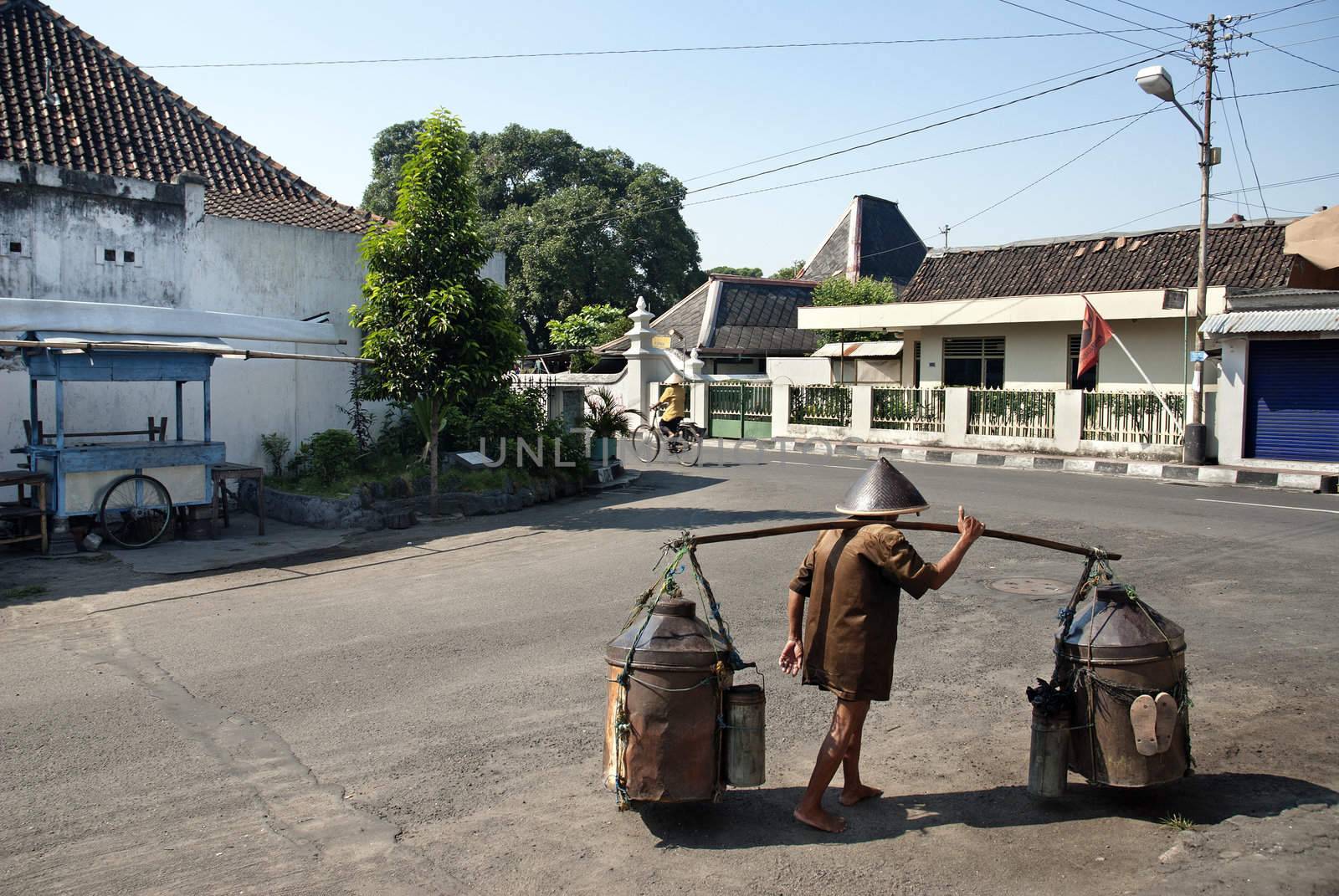 street scene in yogyakarta indonesia