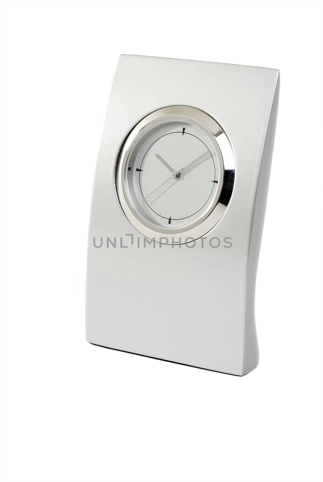 Traditional clock on white background. 