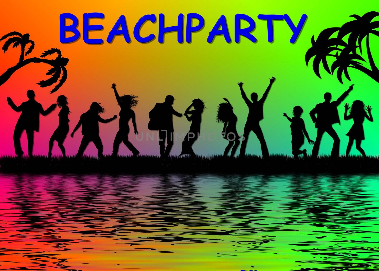 funny beachparty by peromarketing