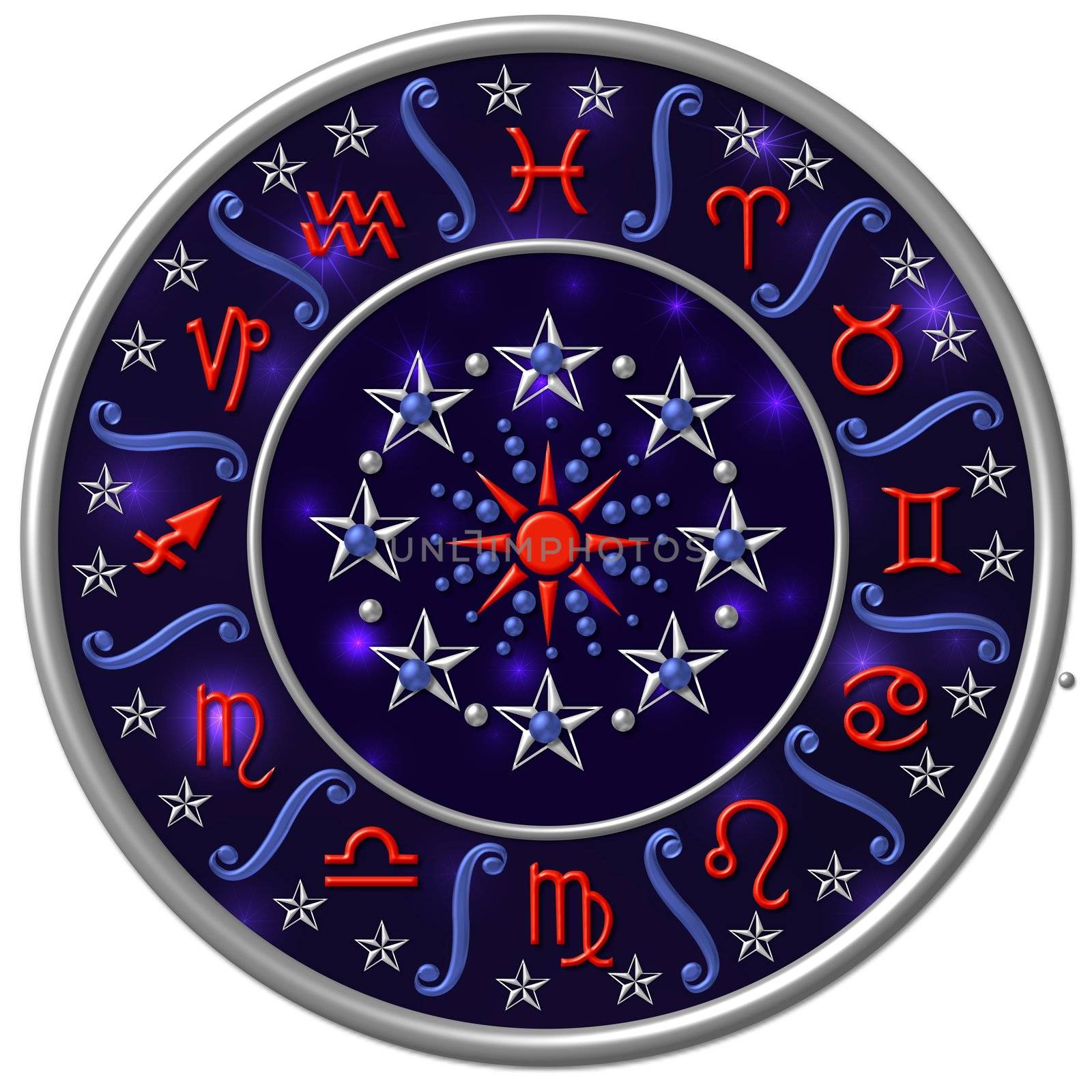 zodiac - astrology sign black purple red