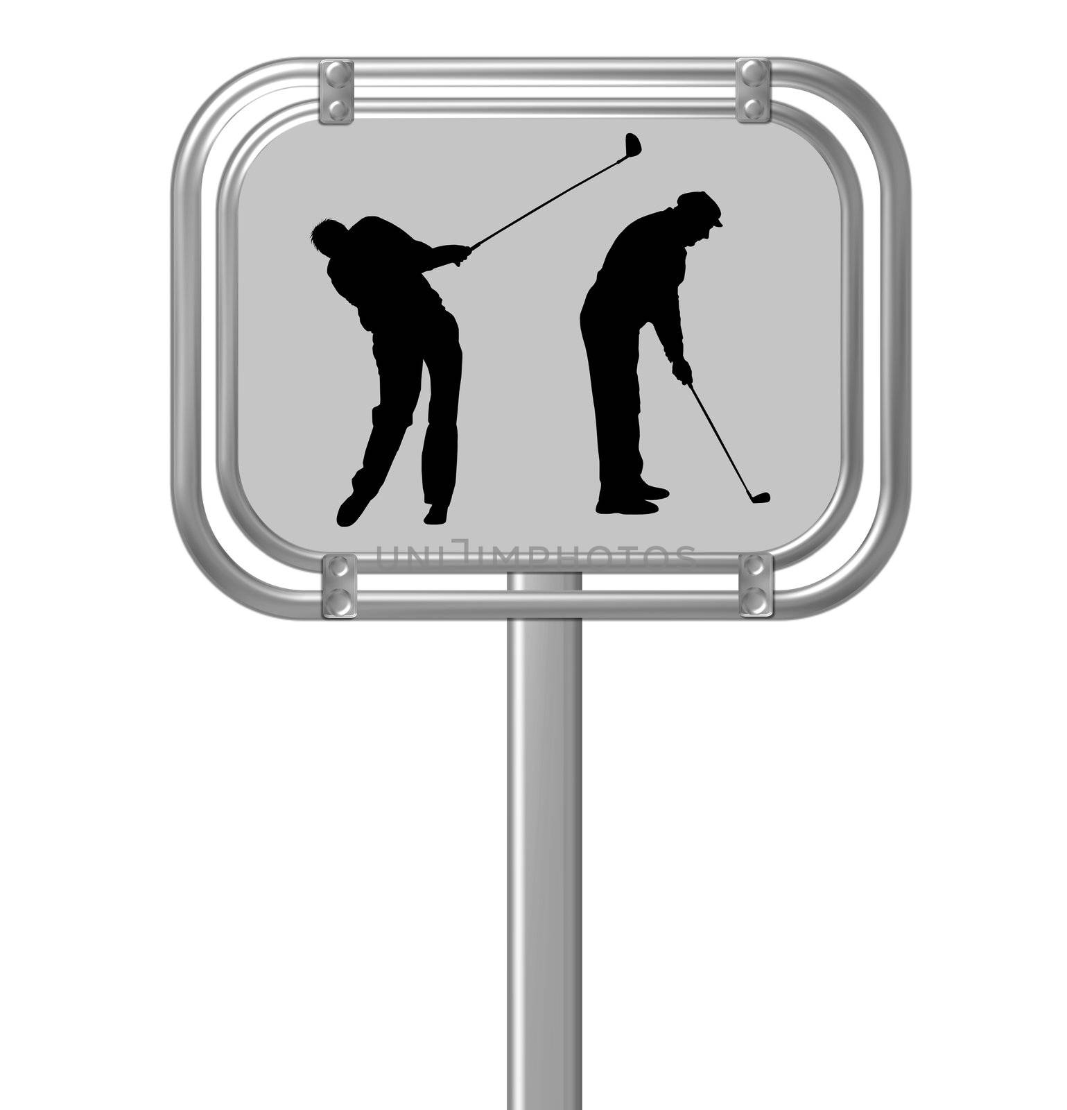 golf sign by peromarketing