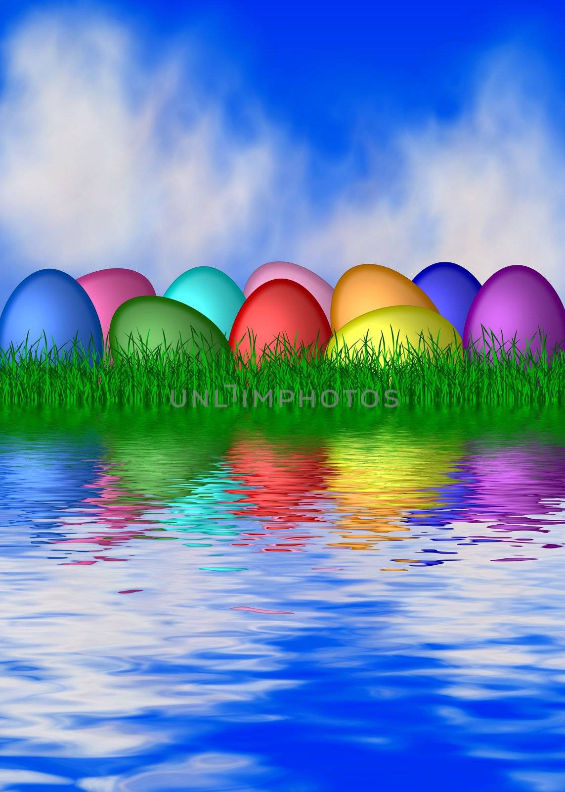 colorful easter background