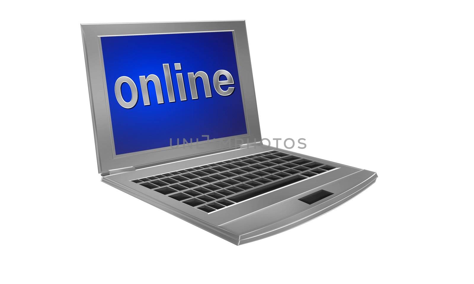 illustration of a laptop computer by peromarketing