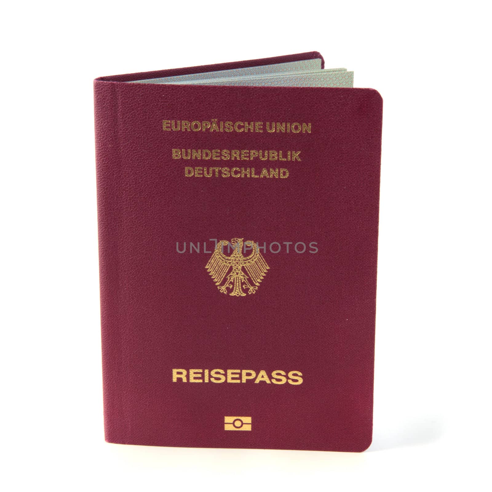 German passport isolated by kaarsten