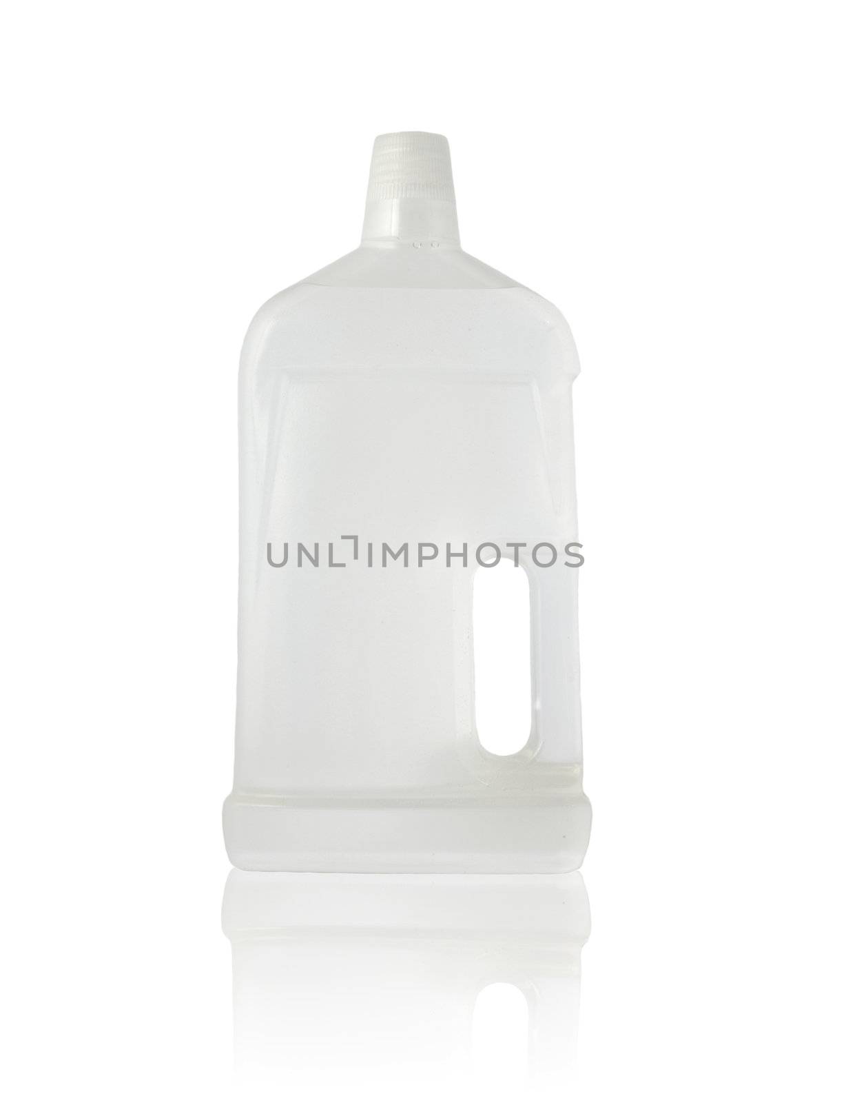 A blank household detergent. All isolated on white background.