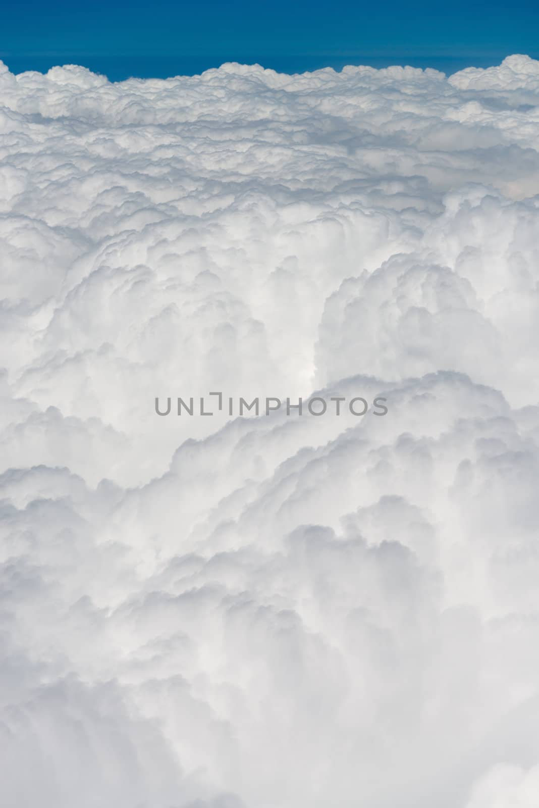 Atmosphere - blue sky and white clouds background 