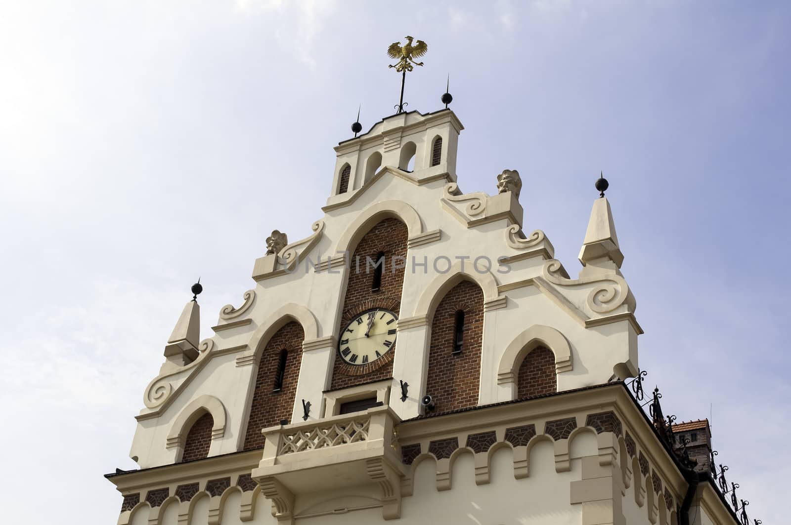 Typical Polish architecture at the Marketplace in Rzeszow.