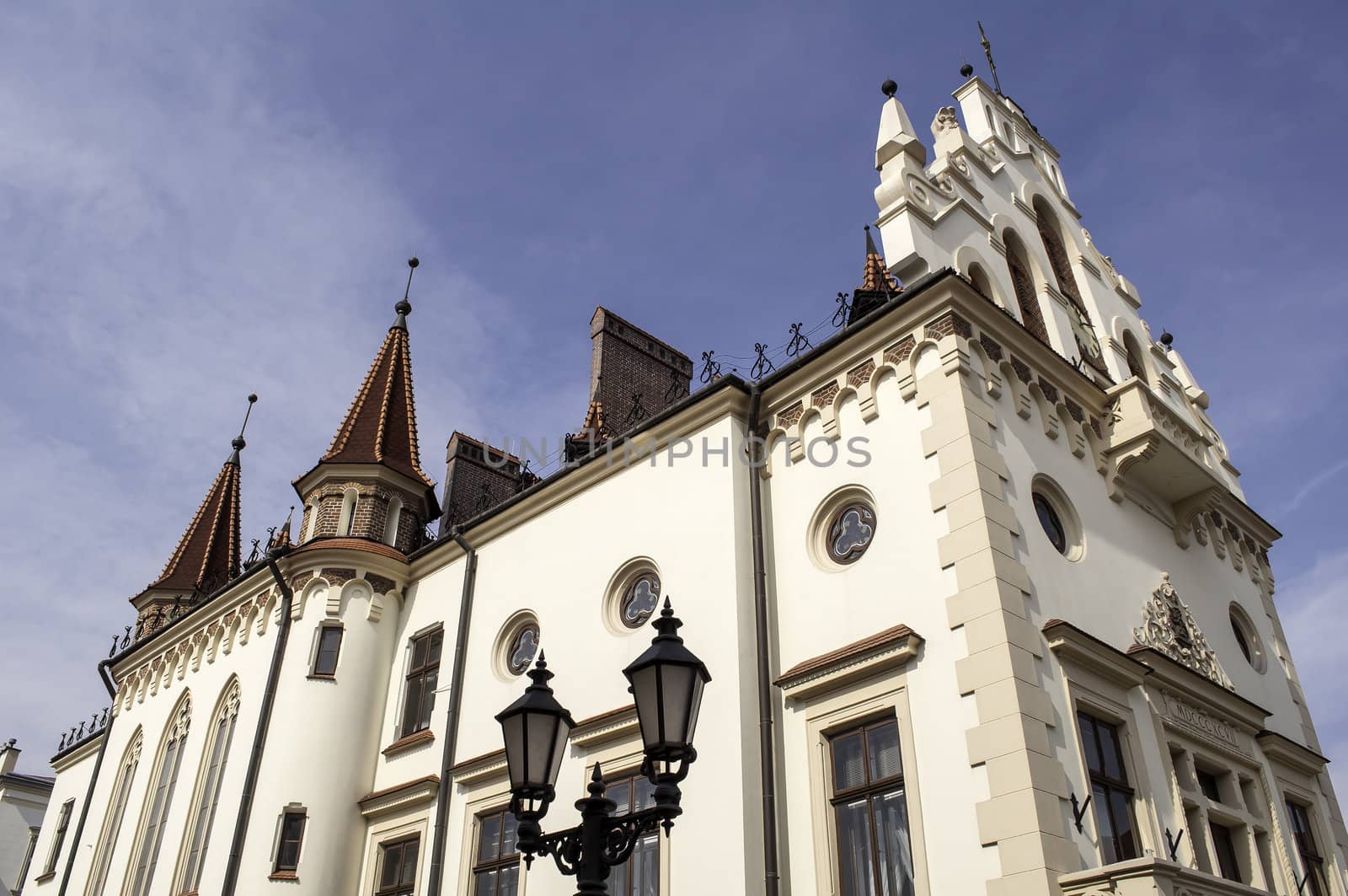 Administration building. Typical Polish architecture in Rzeszow.