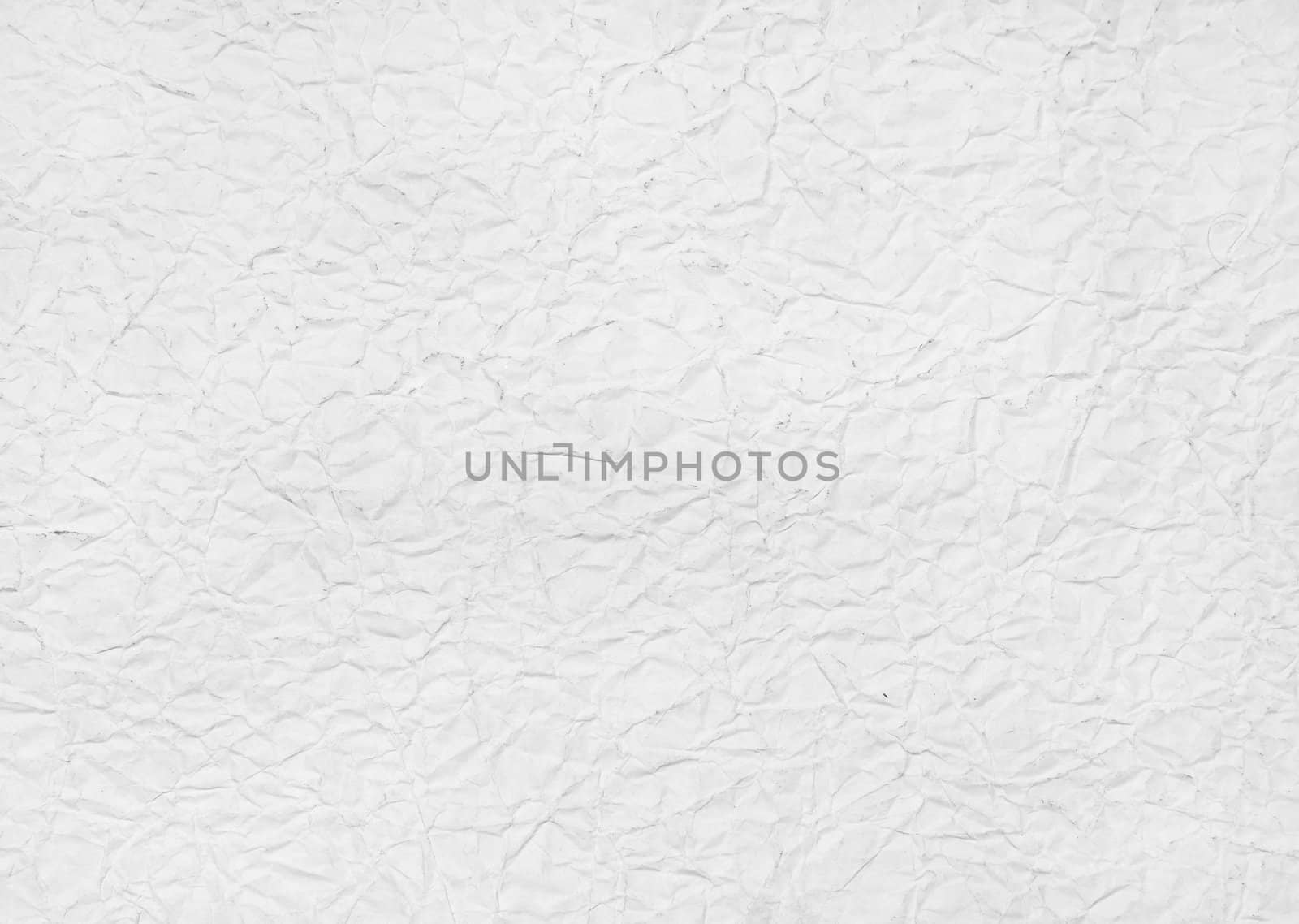 A fine background texture of white rumpled paper.