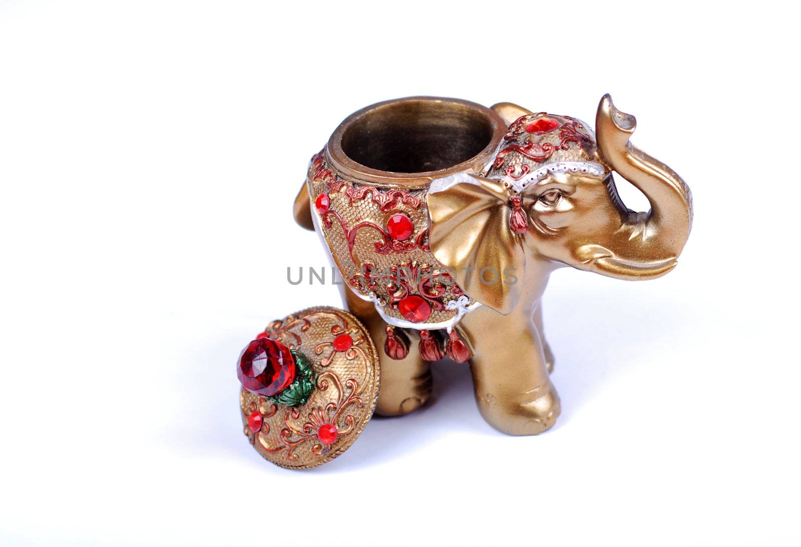 Golden hindu elephant for be happy by nehru