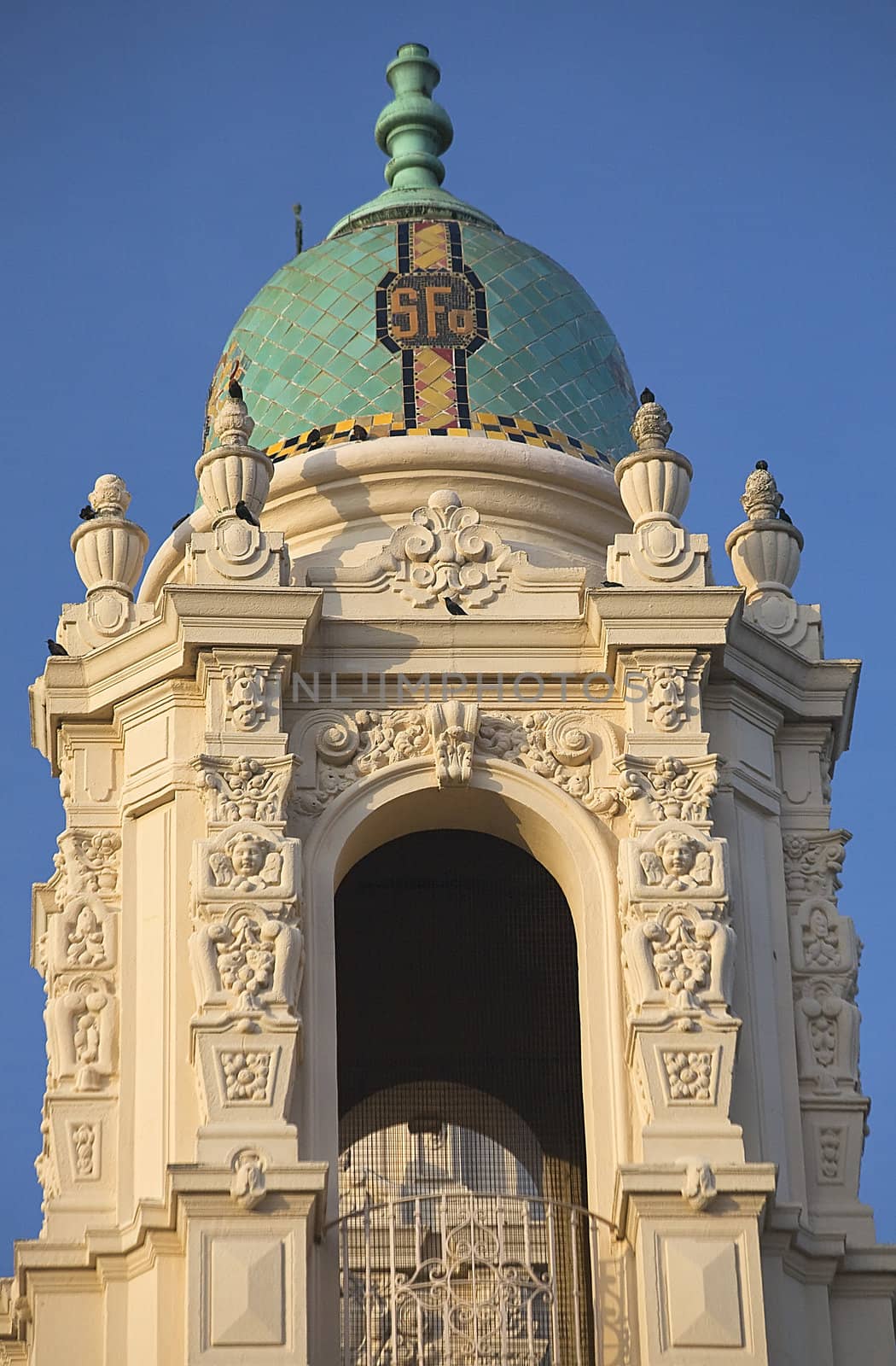 Ornate Steeple Mission Dolores Saint Francis De Assis Carvings San Francisco California