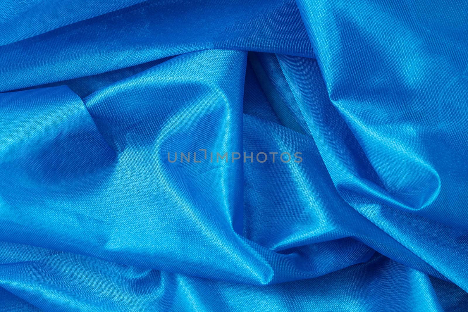 blue silk fabric background 