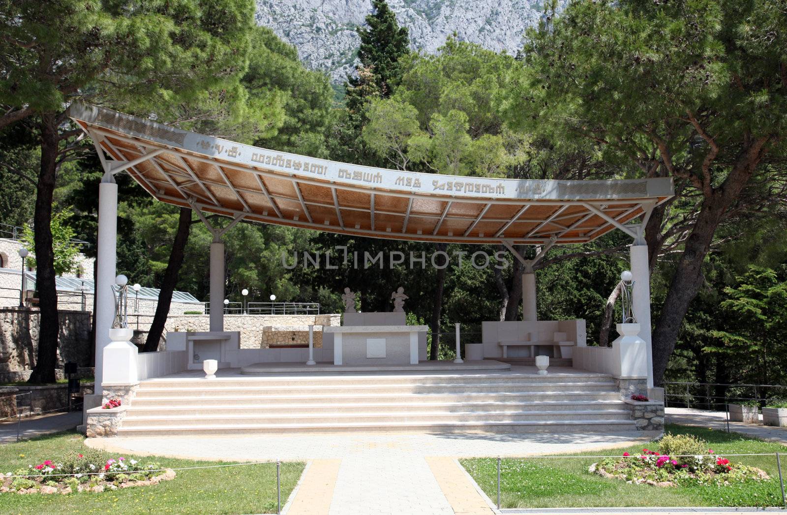 Shrine of Our Lady of Lourdes in Vepric, Croatia by atlas