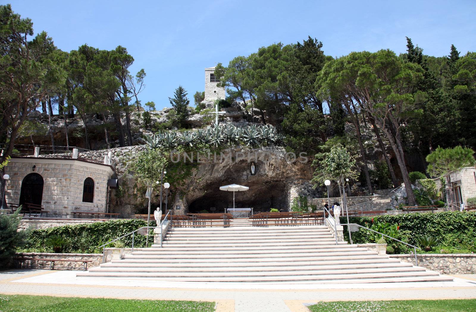 Shrine of Our Lady of Lourdes in Vepric, Croatia by atlas