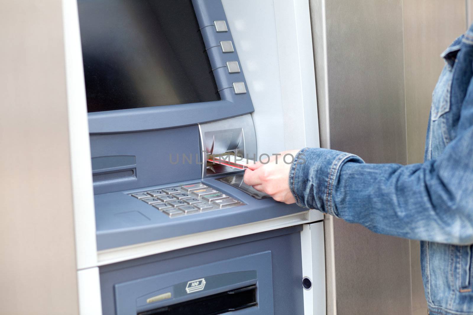Take cash from the ATM 