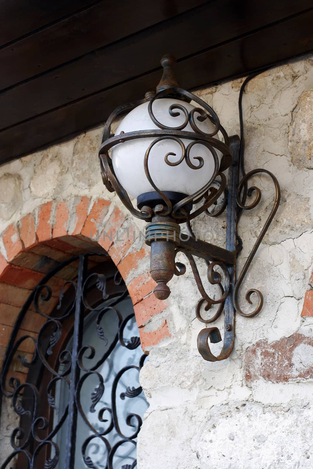 old lantern in Old Nessebar. Vintage by Yarvet