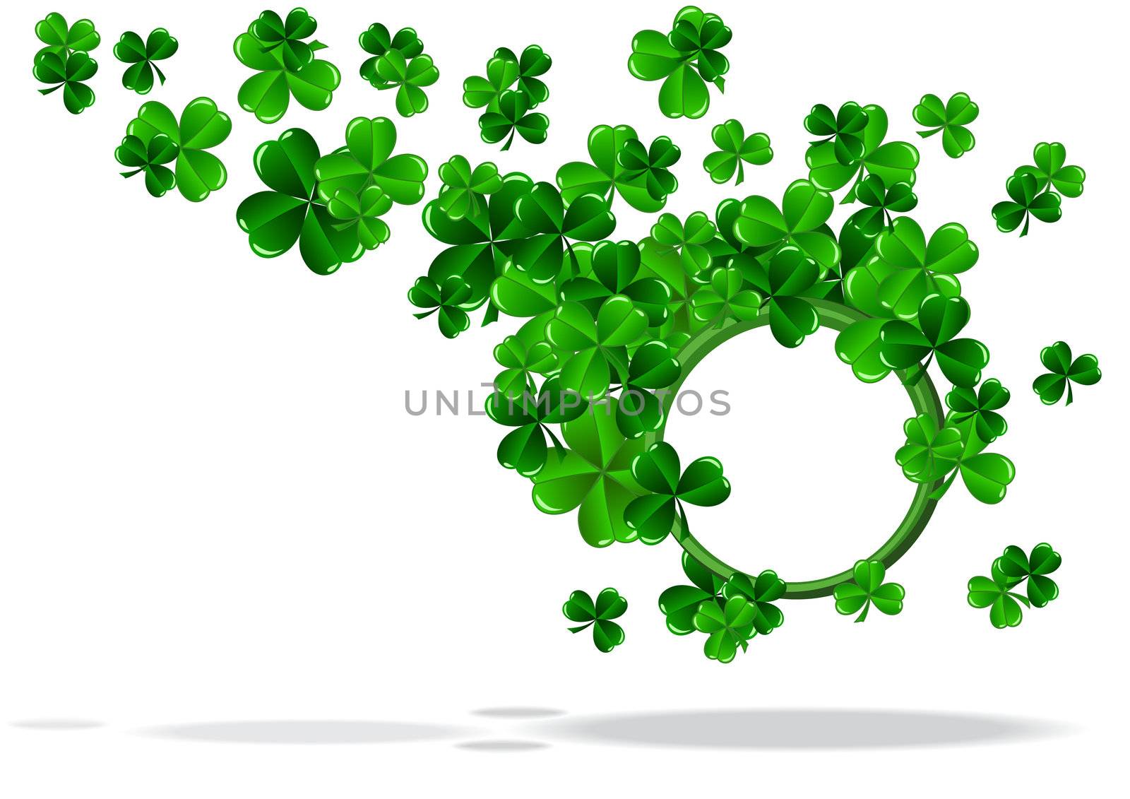 abstract background of St Patrick Day vector illustration