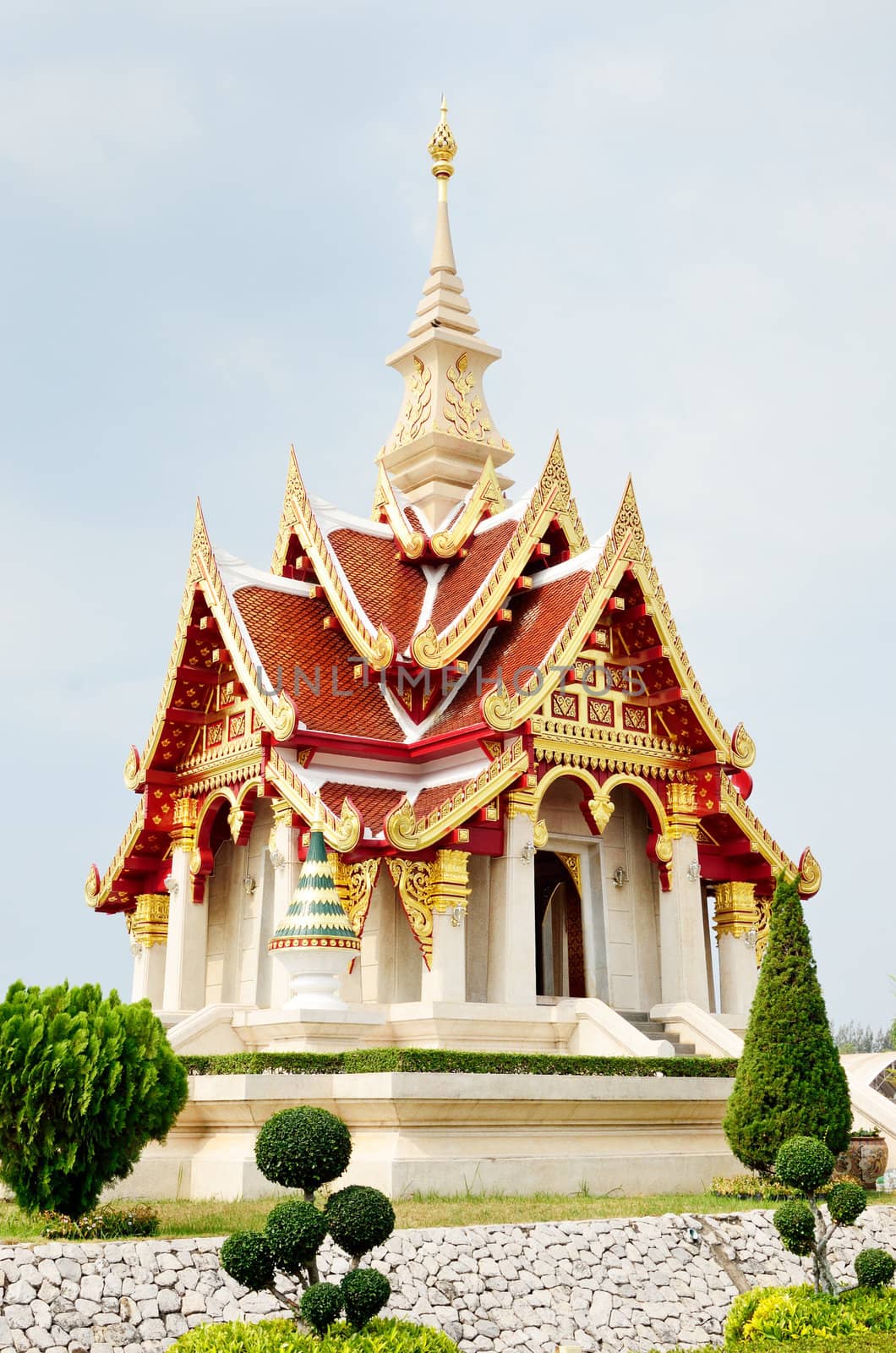 The Udonthani city pillar shrine, Famous place to travel at Udonthani, Thailand