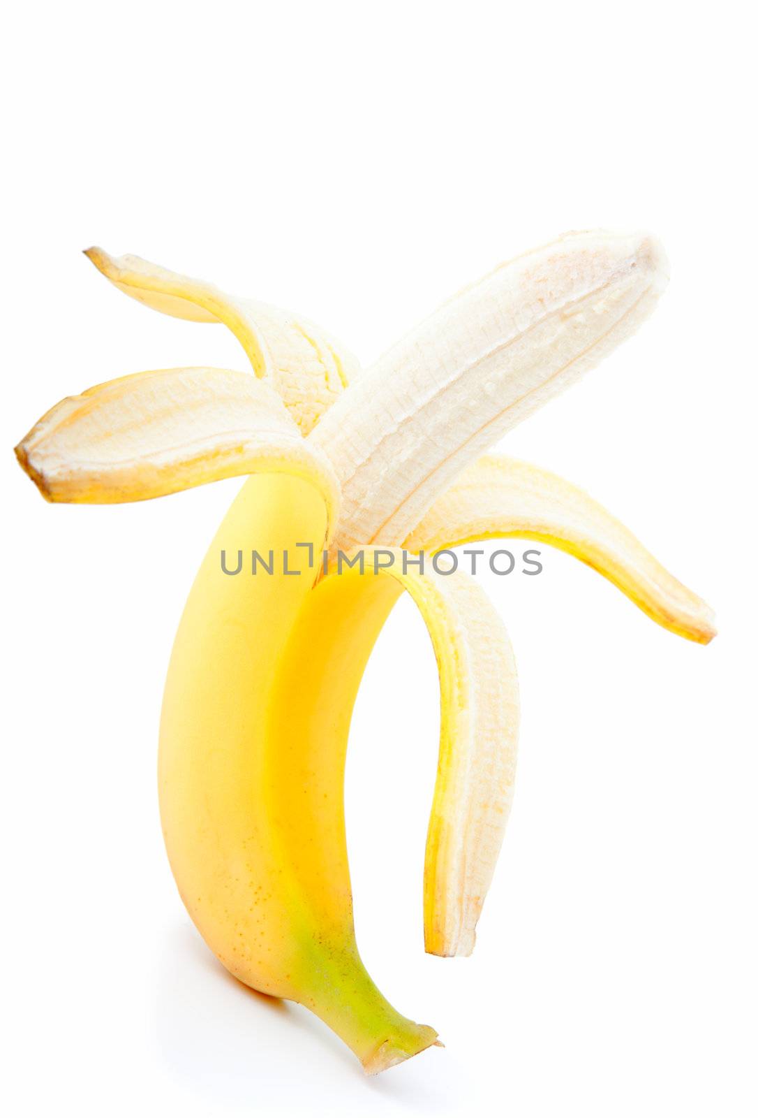 banana on a white background  by motorolka